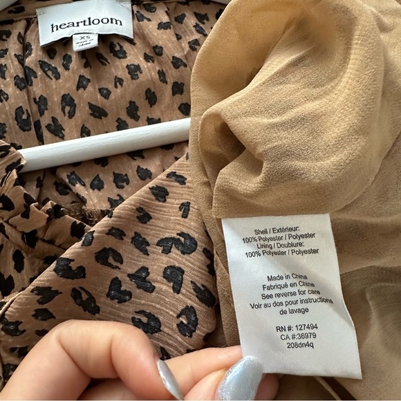 HEARTLOOM RACHELLE Animal Print Mini Dress XS - Picture 9 of 10